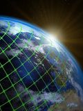 Earth globe matrix