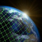 Earth globe matrix