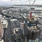 Looking down on Auckland construction - July 2023