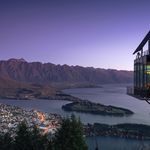 An Aerial Photography of a Glass Building with a Beautiful View