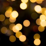 Blurred yellow lights